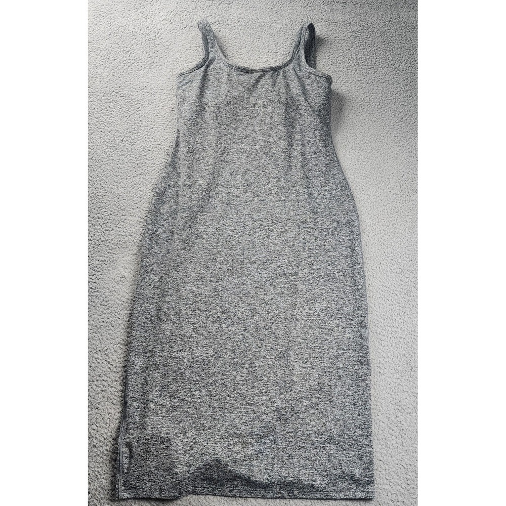 Vuori Dress Large Gray Midi Performance Stretch Padded Tennis Long Active Summer - Picture 2 of 10